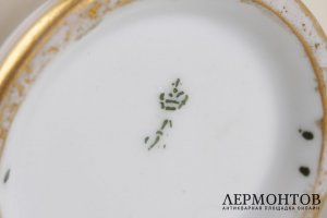 Сливочник в классическом стиле. Фарфор, роспись, золочение. ИФЗ, XIX в.