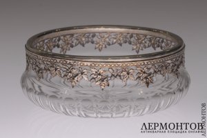 Ваза для конфет и печенья. Серебро 950. Франция