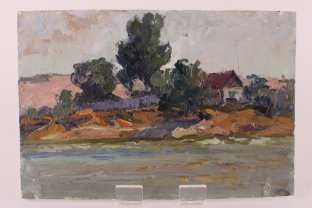 Картина из серии Крымские зарисовки. N2. Чурсин К.Н. Картон, масло. XX в.