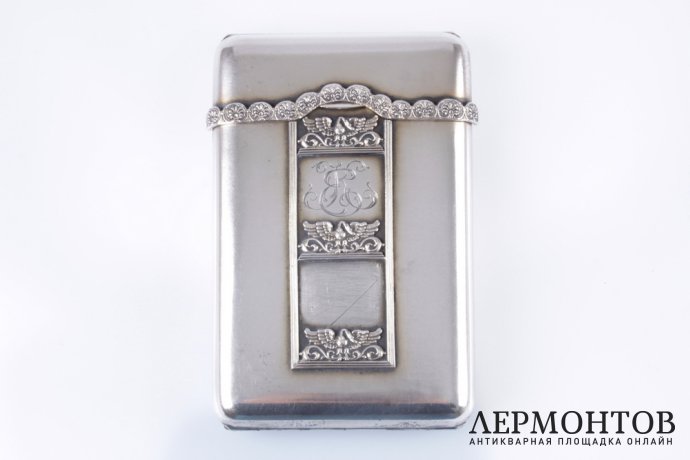 Портсигар в стиле ампир. Серебро 84. Российская империя