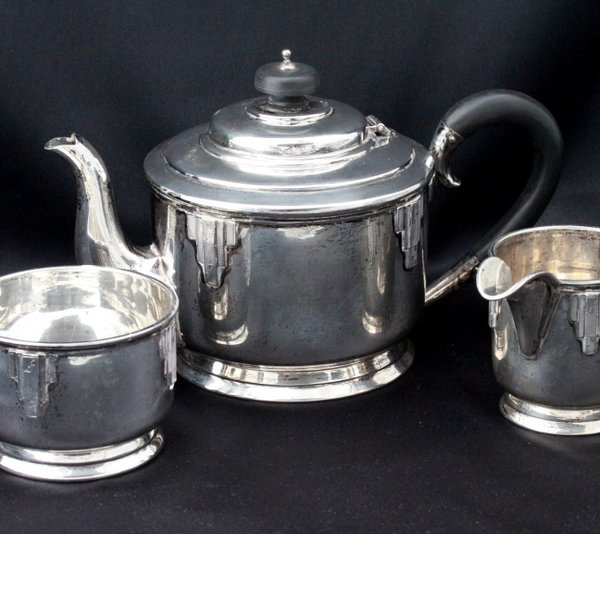Чайный сервиз Walker and Hall. Серебро 925. Англия
