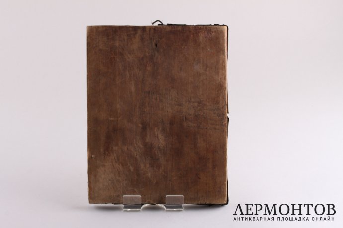 Икона "Господь Вседержитель" в латунном окладе. Россия, до 1917 г.