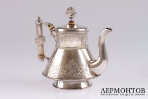 Чайный сервиз. Фирма братьев Грачевых. Серебро 84. Россия