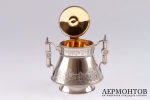 Чайный сервиз. Фирма братьев Грачевых. Серебро 84. Россия