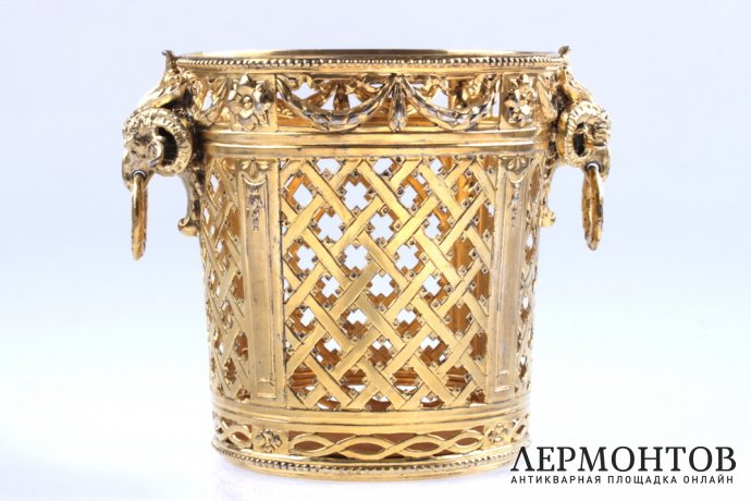 Ажурное ведерко. Серебро 800. Австро-Венгрия