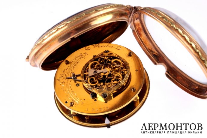 Карманные часы Vauchez. Золото 750. Франция