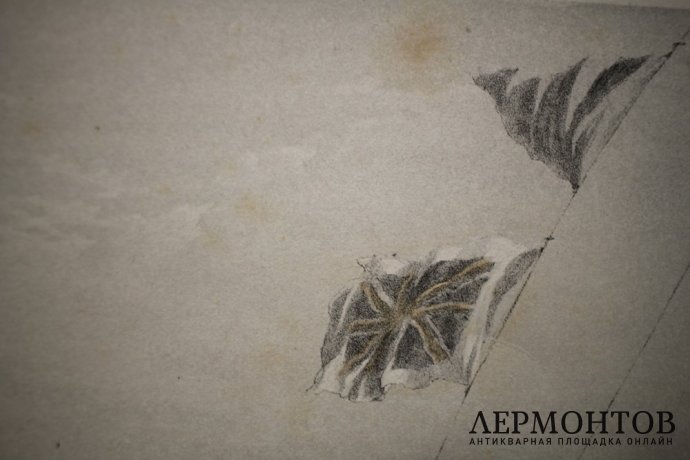 Литография. Вид на Севастополь с моря. Крымская война. Симпсон. Лондон, 1955 г.