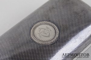 Портсигар с черневым узором. Густав Клингерт. Серебро 84. Российская империя, 1883 г.