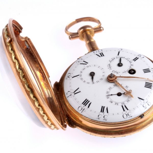 Карманные часы Vauchez. Золото 750. Франция