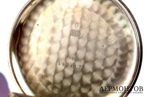 Открытые карманные часы Longines. Золото 750. Швейцария