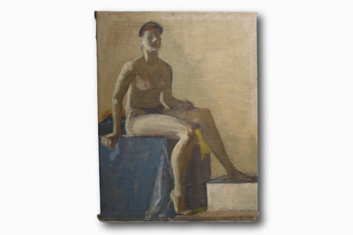 Картина. Кузнецова-Кичигина В.Е. Сидящая. 1930-е годы.