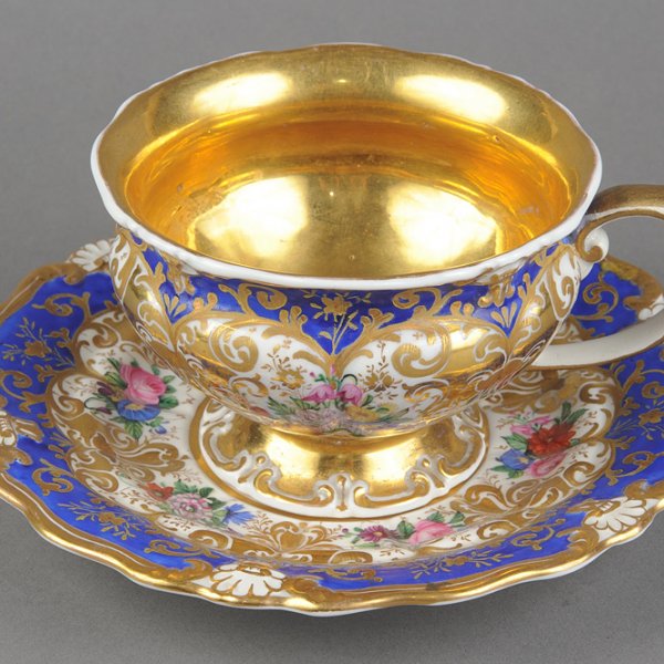 Чайная пара. Германия, Королевская фарфоровая мануфактура, 1837-1844-е гг. Фарфор.