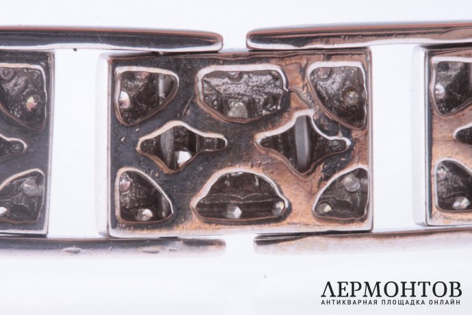 Браслет с бриллиантами 7,04 к. Белое золото 585 пробы.