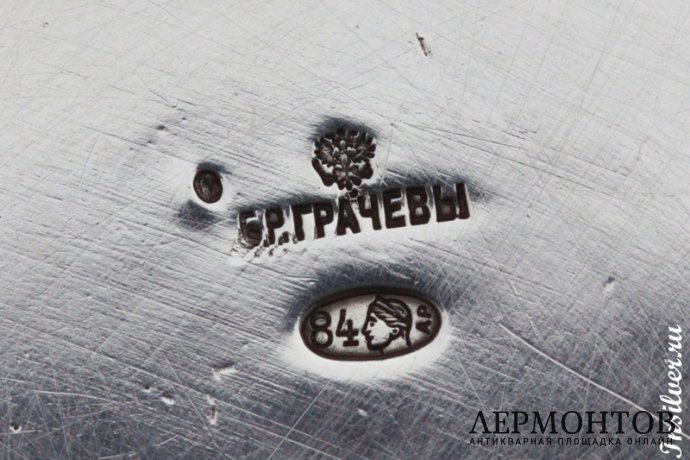 Чаша большая. Братья Грачевы. Серебро 84. Российская империя