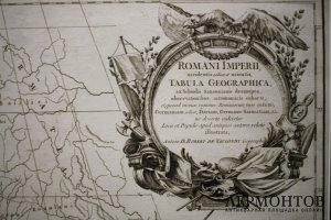 Карта. Римская империя. Запад и Восток. Жиль Робер Вогонди. Франция, XVIII век.