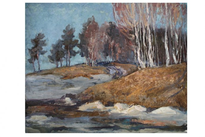 Картина из серии Весна-Лето. N2. Чурсин К.Н. Картон, масло. XX в.