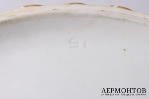 Большое кашпо с живописью в классическом стиле. ИФЗ. Фарфор, роспись, золочение. XIX в.