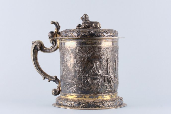 Кружка большая. Серебро, золочение. Германия, Данциг, XVII в. (?)