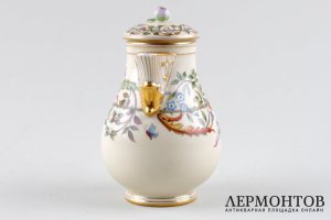 Сливочник в классическом стиле. Фарфор, роспись, золочение. ИФЗ, XIX в.