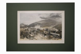 Литография. Трудности снабжения. Крымская война. У. Симпсон. Лондон, 1855 г.