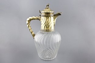 Кувшин в серебряной оправе с золочением. Франция, XIX век.
