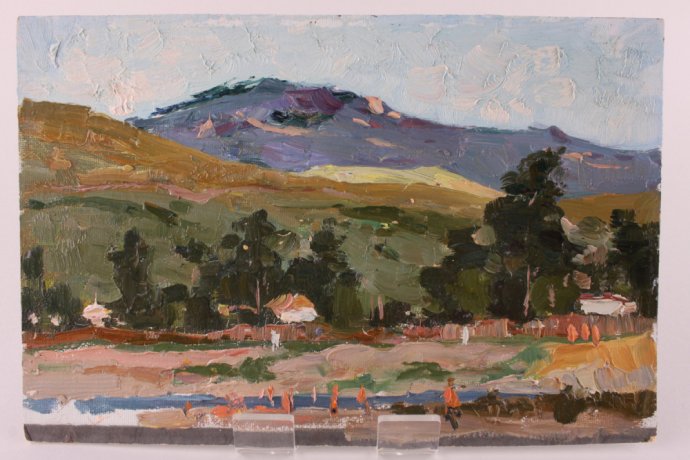 Картина из серии Крымские зарисовки. N5. Чурсин К.Н. Картон, масло. XX в.