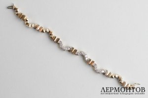 Браслет c бриллиантами 1,76 к. Золото 585 проба