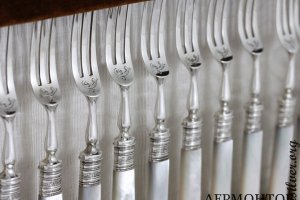 Десертный набор на 12 персон Walker and Hall Ltd. Серебро 925. Англия