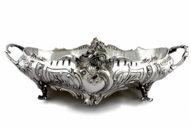 Ваза фруктовница. PAUL CANAUX et CIE. Серебро 950 пробы. Франция, XIX в.