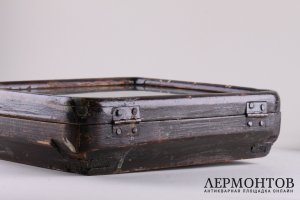 Икона "Господь Вседержитель" в латунном окладе. Россия, до 1917 г.