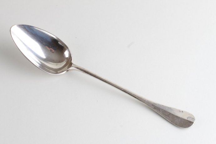 Большая сервировочная ложка для рагу. Серебро 950 пробы. Франция, XIX в.