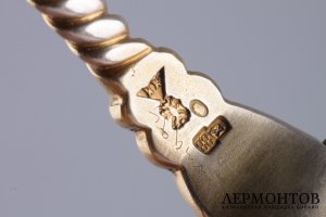 Совочек для чая. Иван Хлебников. Эмаль, серебро 88. Москва, Россия, 1908-1917 гг.