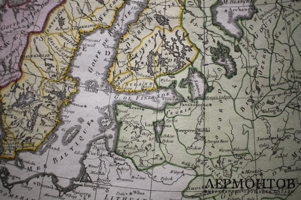 Купить Карта Северной Европы, включая европейскую часть России. Р ...