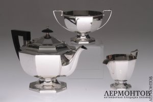 Чайный сервиз Walker amp Hall. Серебро 925. Англия