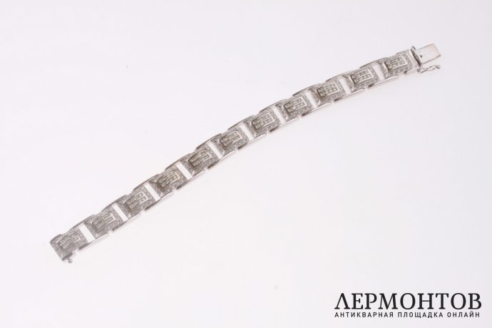 Браслет с бриллиантами 7,04 к. Белое золото 585 пробы.