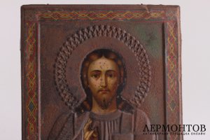 Икона "Господь Вседержитель" Металлография.