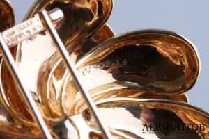 Брошь-подвеска Van Cleef and Arpels, бриллианты. Золото 750 пробы.