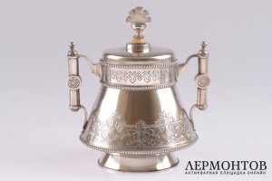 Чайный сервиз. Фирма братьев Грачевых. Серебро 84. Россия