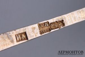 Набор чайных ложек. Иван Алексеев. Серебро 84 пробы. Россия, Москва, 1880 год.