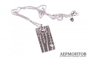 Цепь с подвеской Hoxton. Серебро 925. Англия