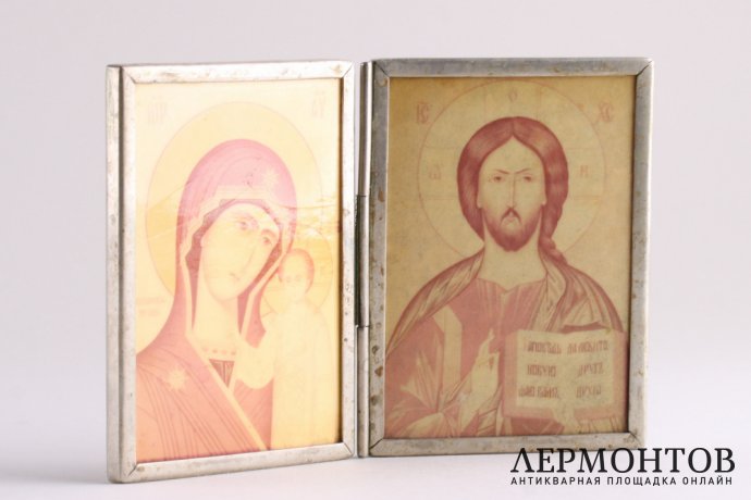 Диптих "Богородица Казанская и Господь Вседержитель.  1988 год.