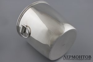 Ведерко для льда и охлаждения напитков. Серебро 800 пробы. Европа, 1930-е.