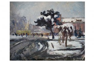 Картина из серии Весна-Лето. N6. Чурсин К.Н. Картон, масло. XX в.