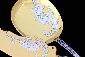 Сервировочный набор Henri Soufflot. Серебро 950. Франция