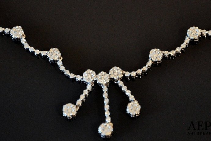 Колье с бриллиантами 1,96 к. Золото 750 пробы. 