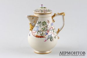 Сливочник в классическом стиле. Фарфор, роспись, золочение. ИФЗ, XIX в.