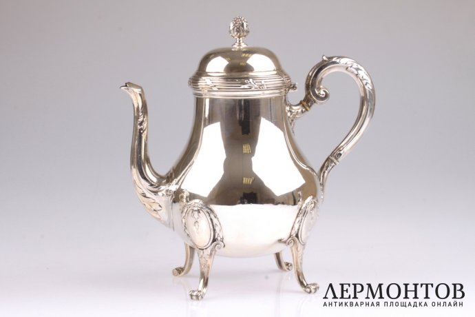 Чайный сервиз Е. Puiforcat. Серебро 950. Франция