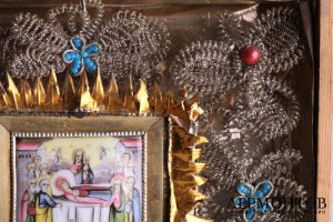 Икона "Успение Божией Матери" Эмаль, финифть, латунь.