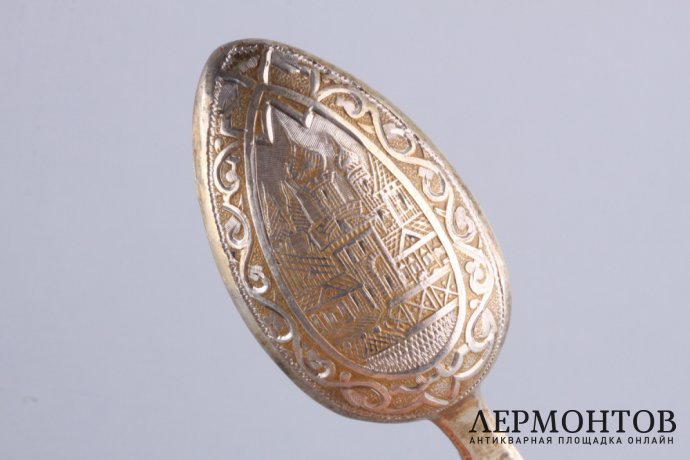 Набор чайных ложек. Иван Алексеев. Серебро 84 пробы. Россия, Москва, 1880 год.
