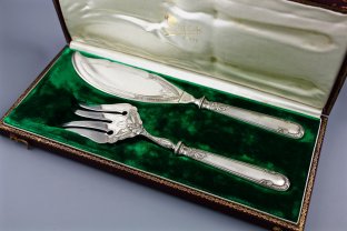 Сервировочный набор PUIFORCAT в стиле Ампир. Серебро 950 пробы. франция